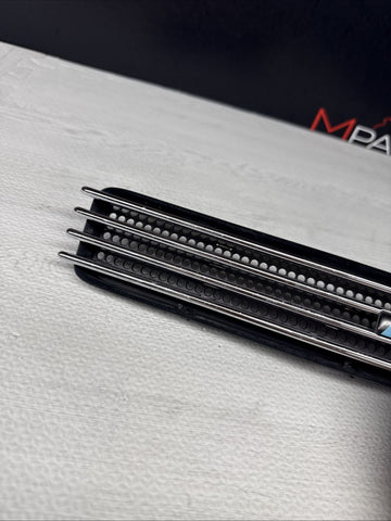 01-06 BMW E46 M3 Right Passenger Fender Vent Grille Grill Chrome OEM With Emblem