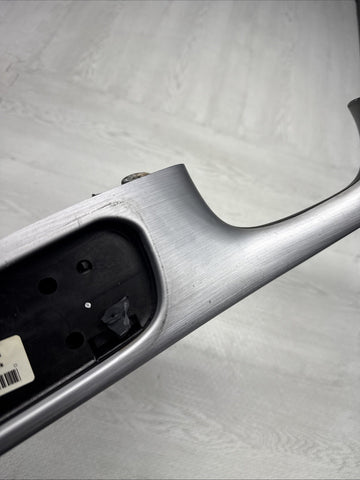 01-06 BMW E46 M3 Brushed Aluminum/Black Door Trim Armrest Front Left Driver