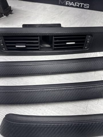 08-13 BMW E92 E93 M3 Interior Trim Set Carbon Leather OEM Genuine *Notes*