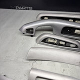 01-06 BMW E46 M3 Convertible Interior Armrests Trim Set Brushed Aluminum *Notes*