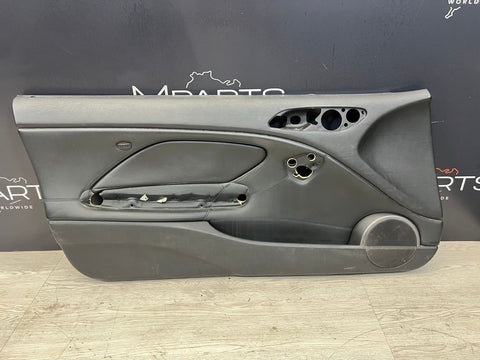01-06 BMW E46 M3 DRIVER LEFT SIDE DOOR PANEL CARD BLACK OEM