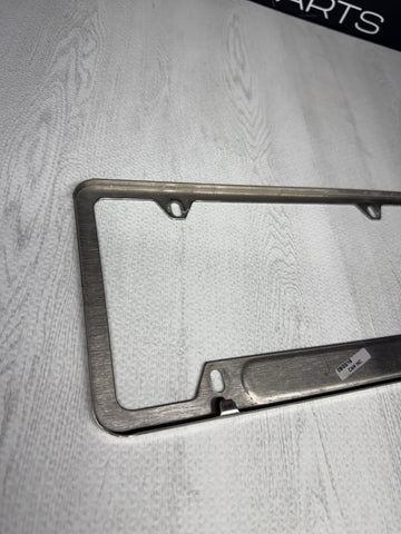 LICENSE PLATE FRAME BRACKET MOUNT HOLDER CHROME OEM BMW