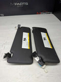 15-20 BMW F82 M4 Left & Right Interior Sun Visor Pair Black OEM