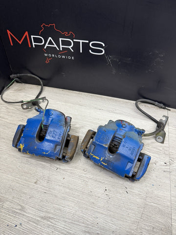 01-06 E46 M3 Front Brake Calipers Left Right Pair Set Blue