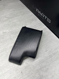 01-06 BMW E46 M3 Center Console Armrest Arm Rest Black Leather