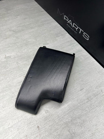 01-06 BMW E46 M3 Center Console Armrest Arm Rest Black Leather