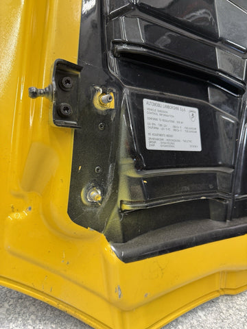 16-24 Lamborghini Huracan Spyder Rear Engine Hood Bonnet Yellow