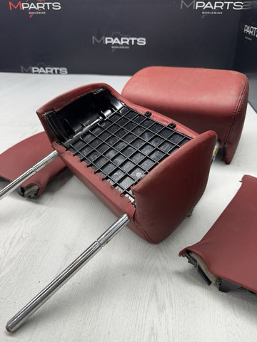 2001-2006 BMW E46 M3 Convertible Imola Red Rear Headrests Head Rests Pair OEM