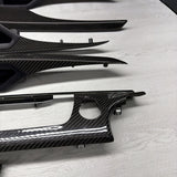 13-19 OEM BMW F06 M6 Central Console Dash Center Door Carbon Interior Trim Set