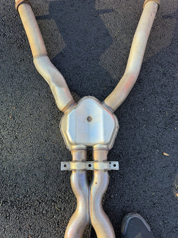 BMW E85 E86 Z4M 06-08 X Pipe Mid Section Exhaust Silencer 7836639