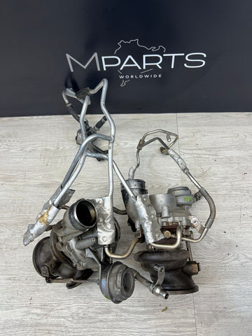 13-15 OEM BMW F10 F13 M5 M6 S63 PWG Garrett Turbo Turbos Turbocharger Set 73k