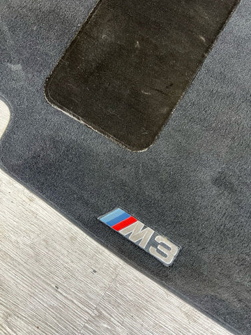 Genuine 01-06 BMW E46 M3 Convertible Carpets Floor Mats Black Front