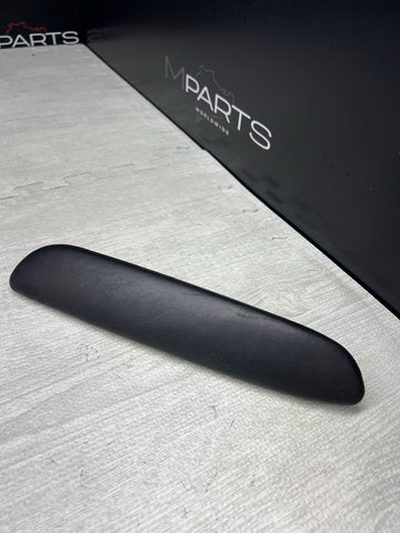 BMW 01-06 E46 M3 REAR LEFT Black Leather Armrest Pad 7837594