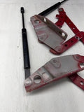 99-02 BMW Z3 M Z3M FRONT HOOD BONNET SHOCKS & HINGE HINGES SET OEM