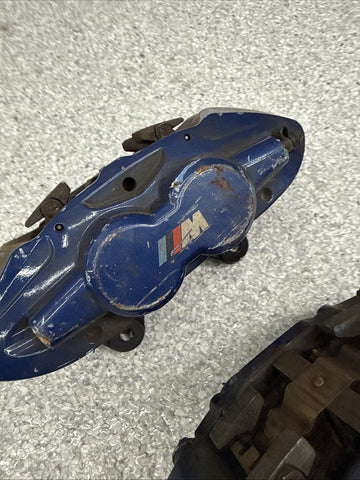 BMW 15-20 F80 F82 F83 M3 M4 Front Brake Calipers OEM Blue