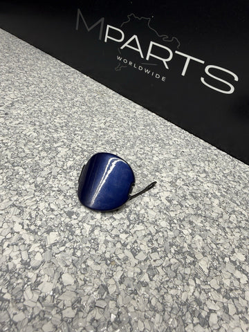 01-06 BMW E46 M3 Rear Tow Hook Eye Cover 2695273 Interlagos Blue