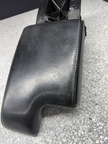 01-06 BMW E46 M3 Center Console Armrest Arm Rest Black Leather