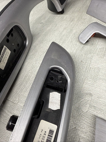 01-06 BMW E46 M3 Coupe Interior Armrests Trim Set Brushed Aluminum