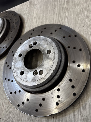 08-13 BMW E90 E92 E93 M3 Rear Brakes Rotors 2283803 2283804 SHW