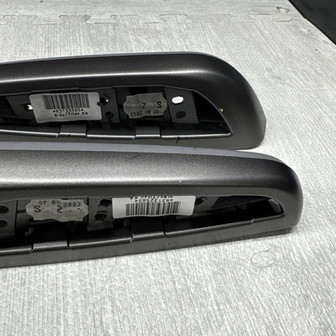 01-06 BMW OEM E46 M3 Titan Shadow Gray Vert Trim Armrest Left Right Rear