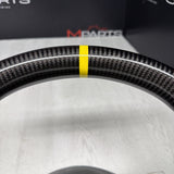Porsche 911.1 GT3 2015 Steering Wheel Carbon Fiber PDK Carbon Trim Yellow