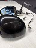 01-06 BMW E46 M3 Side View Door Mirrors Pair Jet Black *Notes*