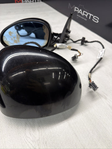 01-06 BMW E46 M3 Side View Door Mirrors Pair Jet Black *Notes*