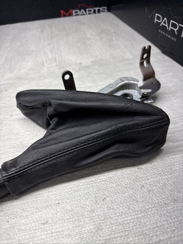01-06 BMW E46 325 330 M3 Parking Brake Ebrake Leather Handle + Boot + Mechanism