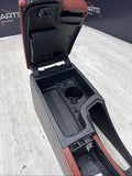 08-13 BMW E90 E92 E93 M3 OEM Front Center Console - Extended Leather Fox Red