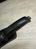 00-03 BMW E39 M5 E BRAKE EMERGENCY PARKING HANDLE BOOT LEATHER MECHANISM 1163963