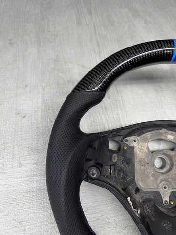 08-13 BMW E90 E92 E93 M3 OHC Carbon fiber Steering Wheel Tri Stitched DCT
