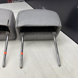 2001-2006 BMW E46 M3 Convertible Grey Rear Headrests Head Rests Pair OEM