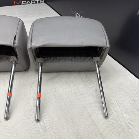 2001-2006 BMW E46 M3 Convertible Grey Rear Headrests Head Rests Pair OEM