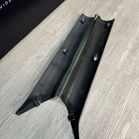 98-02 BMW Z3 M Roadster Front Interior A- Pillar Column Covers Trim Gray