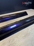 01-06 BMW E46 M3 Rocker Panel Side Skirts OEM Carbon Black Wrapped Purple