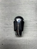 2004-2006 BMW E46 M3 SMG GEAR SHIFT KNOB NAPPA LEATHER CHROME OEM