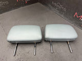 2008-2013 BMW E90 E93 M3 Coupe Sedan Rear Seat Headrests Grey Leather OEM