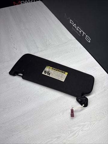 08-13 OEM BMW E92 328 335 M3 Coupe Right Passenger Sun Visor Black Felt