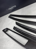 BMW E92 E93 M3 08-133 Carbon Fiber Interior  Console Panel Cover Trim Kit Set