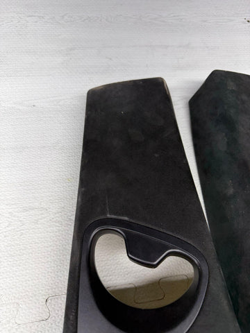 06-10 BMW E63 M6 COUPE Interior B-Pillar Trim Panel Pair ALCANTARA Set L+R OEM