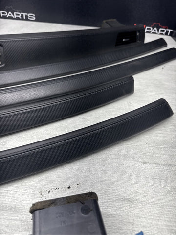 08-13 BMW E92 E93 M3 Interior Trim Set Carbon Leather OEM Genuine *Notes*