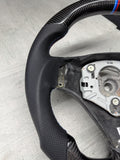 08-13 BMW E90 E92 E93 M3 OHC Carbon fiber Steering Wheel Tri Stitched Manual