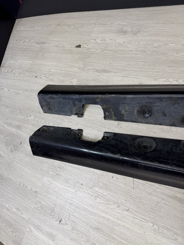01-06 BMW E46 M3 Rocker Panel Side Skirts OEM Carbon Black *Notes*
