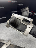 BMW E46 M3 OEM (2001-2006) BRAKE AIR INLET DUCTS + BRACKETS PAIR *1 BROKEN TAB