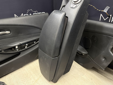 06-10 BMW E63 M6 Coupe Seats & Panels Leather Merino Seats Set Black 53k Miles