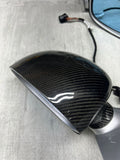 01-06 BMW E46 M3 Side View Door Mirrors Pair Carbon Fiber / Titanium Silver