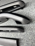 01-06 BMW E46 M3 Convertible Interior Armrests Trim Set Brushed Aluminum *1 Tab