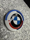 BMW F91 F92 F93 M8 FRONT BONNET HOOD BADGE LOGO EMBLEM 50TH ANNIVERSARY 8087191
