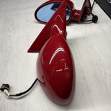 01-06 BMW E46 M3 Side View Door Mirrors Pair Imola Red *Cracked Glass*