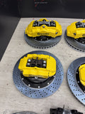 NEW 95-99 BMW E36 M3 BREMBO Big Brake Kit Yellow Calipers Rotors Set Plug Play